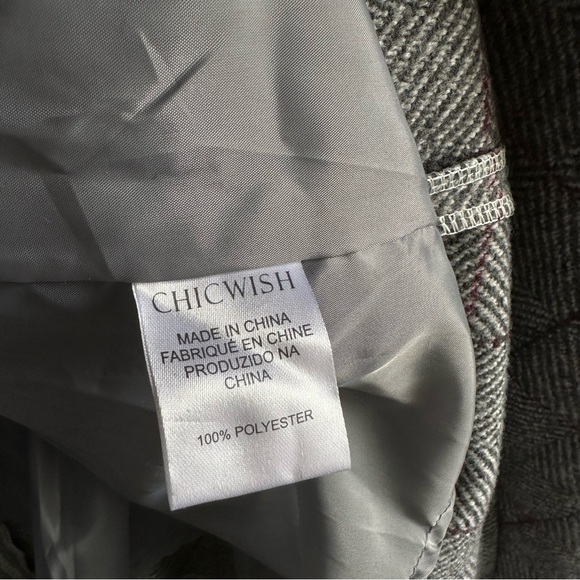 Chicwish wool blend A-line vintage style fall skirt - Picture 8 of 9